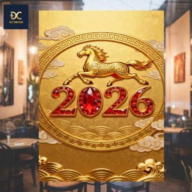 Tranh decal dán Tết 2.026 siêu đẹp - Giá chỉ 56.000₫, giảm 20% cho nhà mới 7