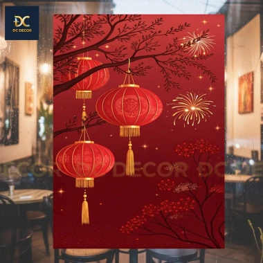Tranh decal dán Tết 2.026 siêu đẹp - Giá chỉ 56.000₫, giảm 20% cho nhà mới 8