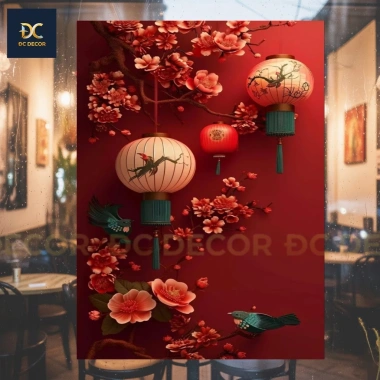 Tranh decal dán trang trí Tết 2.026 siêu đẹp - Decor nhà mới, giá chỉ 56.000đ 3