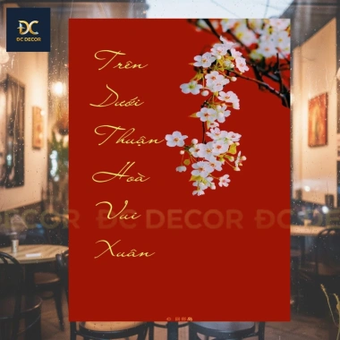 Tranh decal dán trang trí Tết 2.026 siêu đẹp - Decor nhà mới, giá chỉ 56.000đ 5