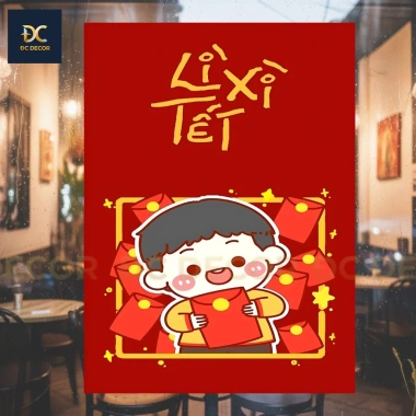 Tranh decal dán trang trí Tết 2.026 siêu đẹp - Decor nhà mới, giá chỉ 56.000đ 9