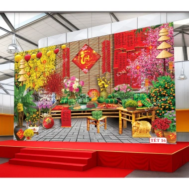 Tranh Decor Phông Nền Lễ Tết 2.026 - 300 Mã Bán Chạy Nhất TET06 KIM3 Giá Ưu Đãi 149k