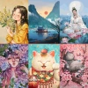 Tranh đính đá 5D DIY 40x30cm - Tự làm, hoàn thành nhanh, giảm giá 48.400đ