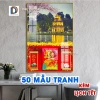 Tranh đốc lịch Tết 2.026 - Tranh tráng gương cao cấp, quà tặng sang trọng D01