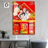 Tranh đốc lịch Tết 2.026 - Tranh tráng gương cao cấp, quà tặng sang trọng D01 5
