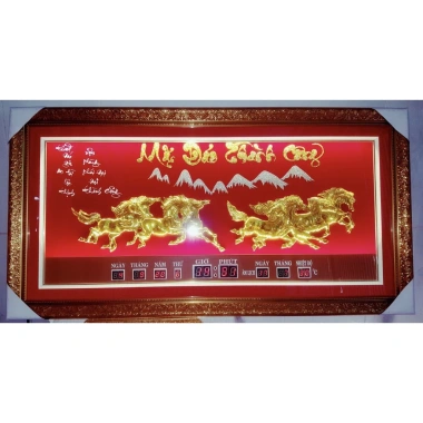 Tranh đồng hồ Lịch vạn liên Ngọc cẩm thạch - Đẹp sang, chỉ 1.75tr (giá gốc 2.15tr)