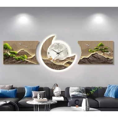Tranh Đồng Hồ Tráng Gương Treo Tường LED - Điều Khiển Từ Xa, Giá 850.000 VND 3