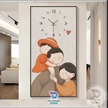 Tranh Đồng Hồ Treo Tường Tráng Gương Gia Đình - Decor Nhà, Quà Tặng, Giá 387.688₫ 10