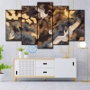 Tranh Ghép 5 Dán Tường Hạc Thọ Thiên Tuế 3D - Formax Tráng Gương, Decor Phòng, Giá ưu đãi 127.500₫