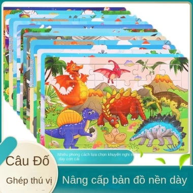 Tranh ghép hình gỗ 24 mảnh cho bé - Phát triển tư duy, giá ưu đãi 15.000đ