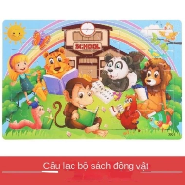 Tranh ghép hình gỗ 24 mảnh cho bé - Phát triển tư duy, giá ưu đãi 15.000đ