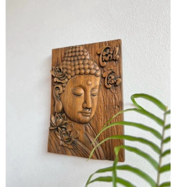 Tranh gỗ Diện Phật Tĩnh Tâm Mộc Decor – Thiết kế tinh tế, giá ưu đãi 149k 3