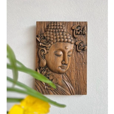 Tranh gỗ Diện Phật Tĩnh Tâm Mộc Decor – Thiết kế tinh tế, giá ưu đãi 149k 4
