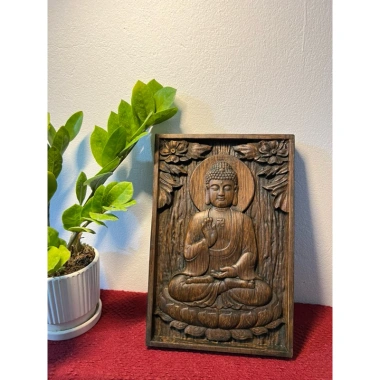 Tranh Gỗ Đức Phật A Di Đà - Mộc Decor sang trọng, treo tường và để bàn, giảm giá 249k