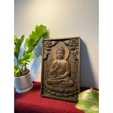 Tranh Gỗ Đức Phật A Di Đà - Mộc Decor sang trọng, treo tường và để bàn, giảm giá 249k
