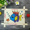 Tranh gỗ tô màu cho bé tặng vỉ 6 màu bút cọ, giá ưu đãi 27.000 VNĐ 2