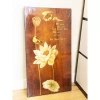 Tranh Hoa Sen Canvas Chữ Thư Pháp Tâm Phúc An - Trang trí phòng khách, phòng thờ, phòng thiền, giá ưu đãi 169k