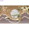 Tranh lam sóng hiện đại - Tranh vải lụa 3D dán tường decor phòng, giảm giá 69k 5