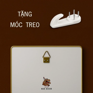 Tranh lịch Tết 2.026 gỗ tráng gương cao cấp, kèm móc treo - Giá ưu đãi 125.800₫ 3