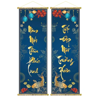 Tranh Liễn Câu Đối Trang Trí Tết 2.026 Năm Mới Thừa Phúc Lành - Giá 100k giảm 28k