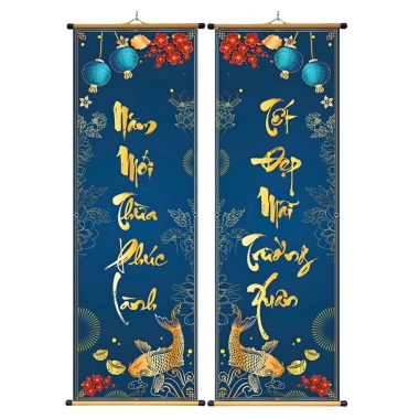 Tranh Liễn Câu Đối Trang Trí Tết 2.026 Năm Mới Thừa Phúc Lành - Giá 100k giảm 28k