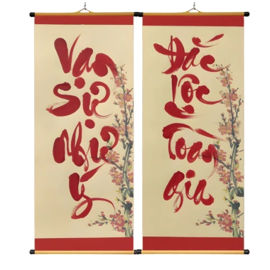 Tranh Liễn Câu Đối Trang Trí Tết 2.026 Vạn Sự Như Ý Đắc Lộc Toàn Gia giá 93.700 VND