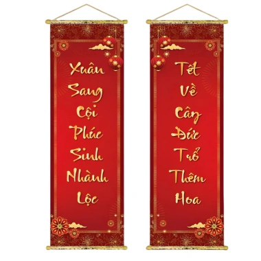 Tranh Liễn Câu Đối Trang Trí Tết 2.026 Xuân Sang Cội Phúc - Giá ưu đãi 93.700 VND 4