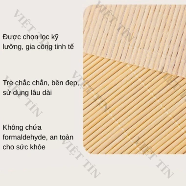Tranh Mành Trúc Thư Pháp In UV Treo Tường - Bình An, May Mắn, Tài Lộc, 173.800₫ 9