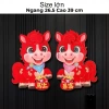Tranh ngựa decor Tết Bính Ngọ 2.026 Cặp dán tường tặng miếng dán chỉ 60.000₫ 3
