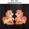 Tranh ngựa decor Tết Bính Ngọ 2.026 Cặp dán tường tặng miếng dán chỉ 60.000₫ 6