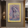 Tranh Phật và Công Giáo Đính Đá Pha Lê Đèn LED Treo Tường - Trang Trí Phòng Khách, Phòng Thờ - Giá ưu đãi 520.000 VND 10