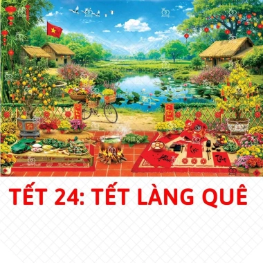 Tranh phong cảnh sơn thủy 6m - Cảnh núi non thơ mộng, phông nền lớn, giảm giá 228.000₫