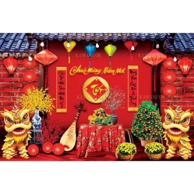 Tranh Phông Nền Lễ Tết Phú Quý 2.026 TET16 - Trang Trí Decor Giá Ưu Đãi 149k 3