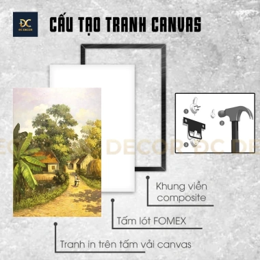 Tranh sơn dầu hoa mai hoa đào – Canvas trang trí Tết, nhà cửa, giá chỉ 84.000₫ 7
