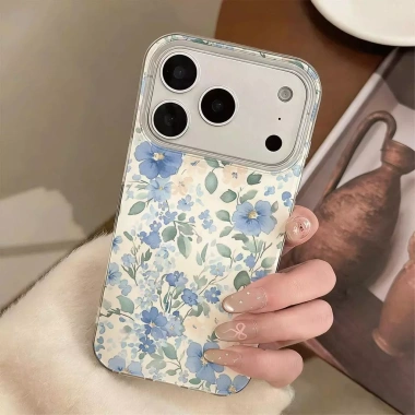 Tranh sơn dầu hoa xanh cho điện thoại case 13/12 Pro Max, XR, X, 11 - Giá 20.000 6