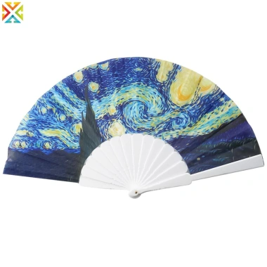 Tranh Sơn Dầu Thế Giới + Quạt Gấp Nhựa Thủ Công – Quà Tặng Nghệ Thuật Trang Trí Nhà Cửa 51.425₫