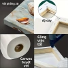 Tranh sơn dầu treo tường đơn dọc họa tiết hoa canvas - giá ưu đãi 115.290 VND 8