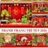 Tranh Tết 2.026 decor nhà cửa - phông nền chụp ảnh xuân TET01 K.I.M1 giá 199.000 VND