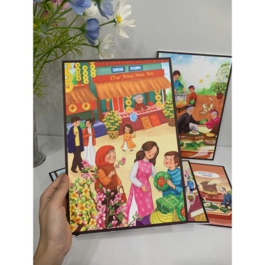 Tranh Tết 2.026 kèm keo dán - Chống nước, không ẩm mốc, không bay màu, chụp ảnh