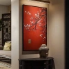 Tranh Tết hoa nên đỏ in canvas 60x90 cm - Treo tường decor giảm giá 229.000đ 2