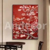 Tranh Tết hoa nên đỏ in canvas 60x90 cm - Treo tường decor giảm giá 229.000đ 3