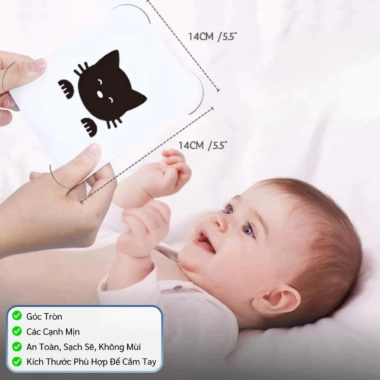 Tranh Thị Giác Vision TNBOOKS cho Bé 0-12 Tháng Phát Triển Thị Giác, 59.000 VND 3