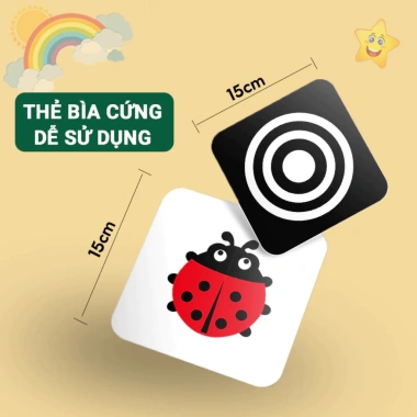 Tranh Thị Giác Vision TNBOOKS cho Bé 0-12 Tháng Phát Triển Thị Giác, 59.000 VND 4
