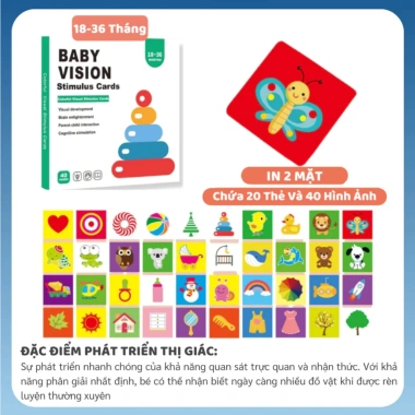 Tranh Thị Giác Vision TNBOOKS cho Bé 0-12 Tháng Phát Triển Thị Giác, 59.000 VND 9