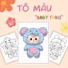 Tranh Tô Màu Baby Three Siêu Hot A4/A5 Đồ Chơi Thủ Công Thông Minh Giá 15.000 VND 6