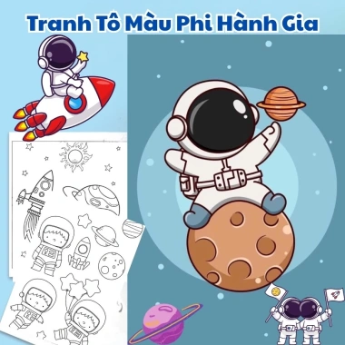 Tranh Tô Màu Baby Three Siêu Hot A4/A5 Đồ Chơi Thủ Công Thông Minh Giá 15.000 VND 7