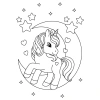 Tranh Tô Màu Bé 50 Tờ Chủ Đề Unicorn Kỳ Lân Giá Chỉ 19.900đ 3
