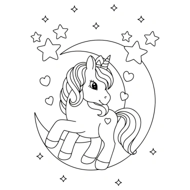 Tranh Tô Màu Bé 50 Tờ Chủ Đề Unicorn Kỳ Lân Giá Chỉ 19.900đ