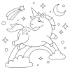 Tranh Tô Màu Bé 50 Tờ Chủ Đề Unicorn Kỳ Lân Giá Chỉ 19.900đ 5