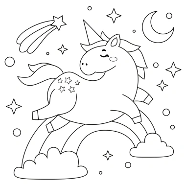 Tranh Tô Màu Bé 50 Tờ Chủ Đề Unicorn Kỳ Lân Giá Chỉ 19.900đ